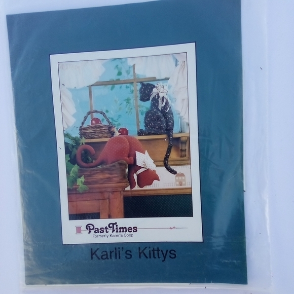 Karlie's Kittys Sewing Pattern Stuffed Animal Cat - Picture 1 of 1